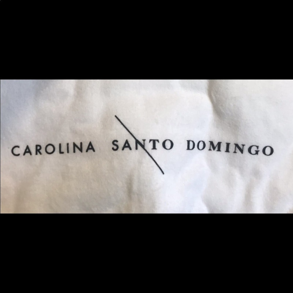 Carolina Santo Domingo Uni Raffia Ocean Blue Purse - Picture 8 of 8